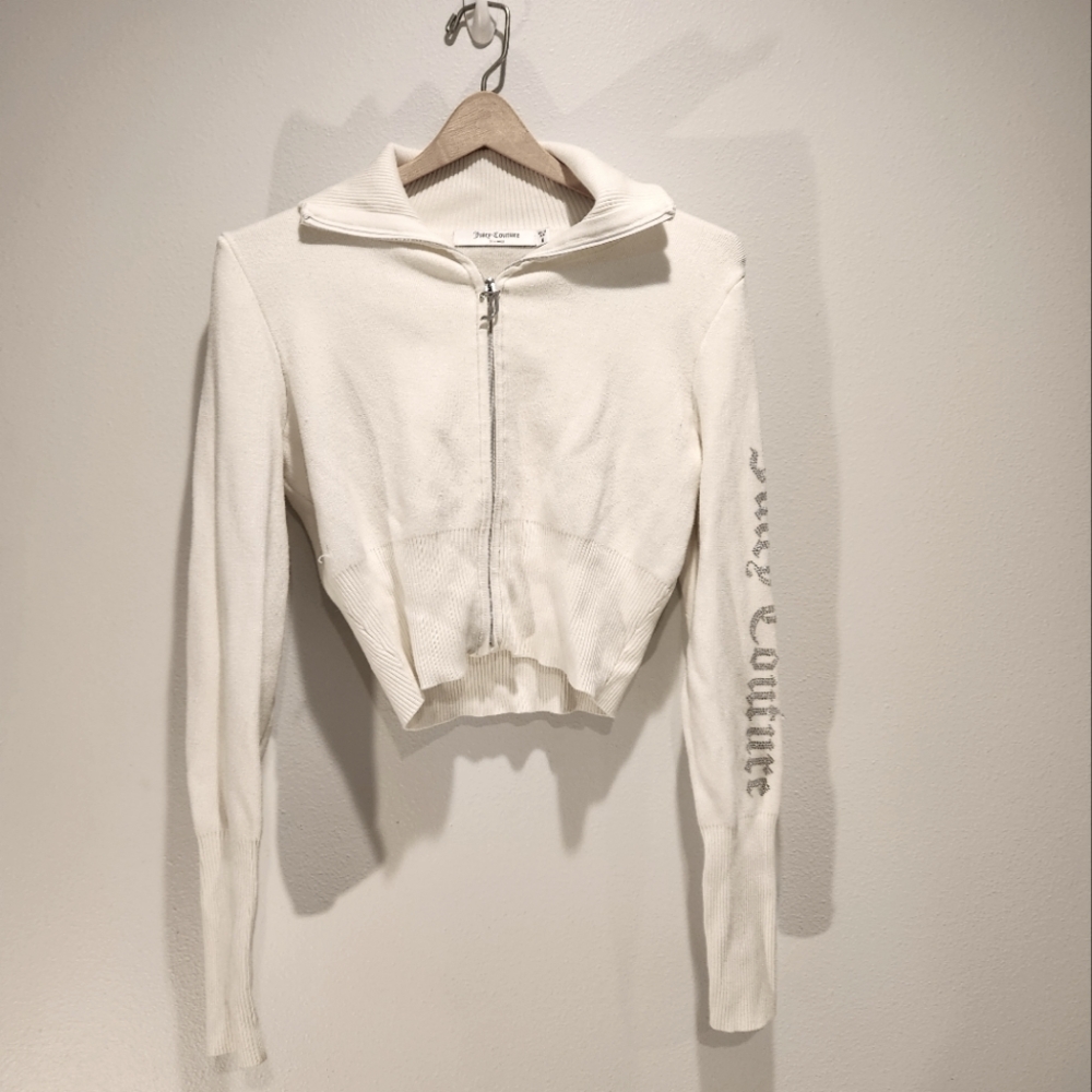 Juicy Couture White Zip-Up Jacket